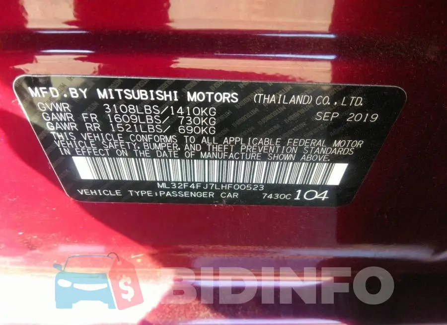 ML32F4FJ7LHF00523 Photo# 9