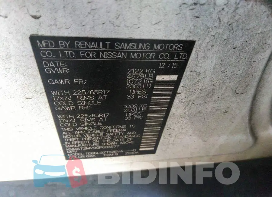 KNMAT2MV9GP633577 Photo# 9
