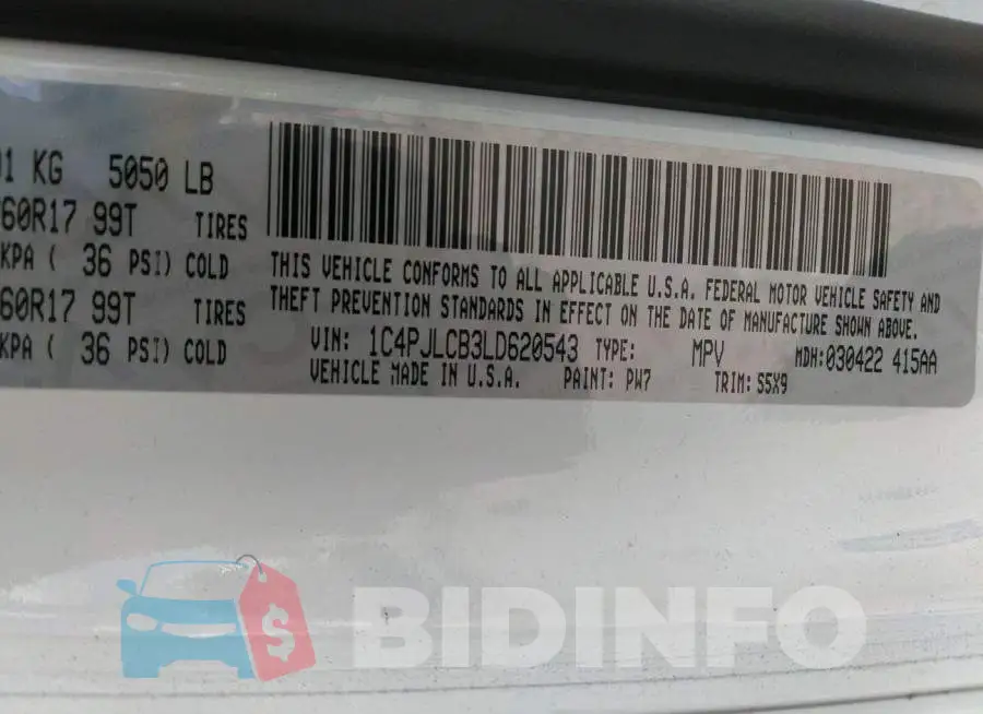 1C4PJLCB3LD620543 Photo# 9