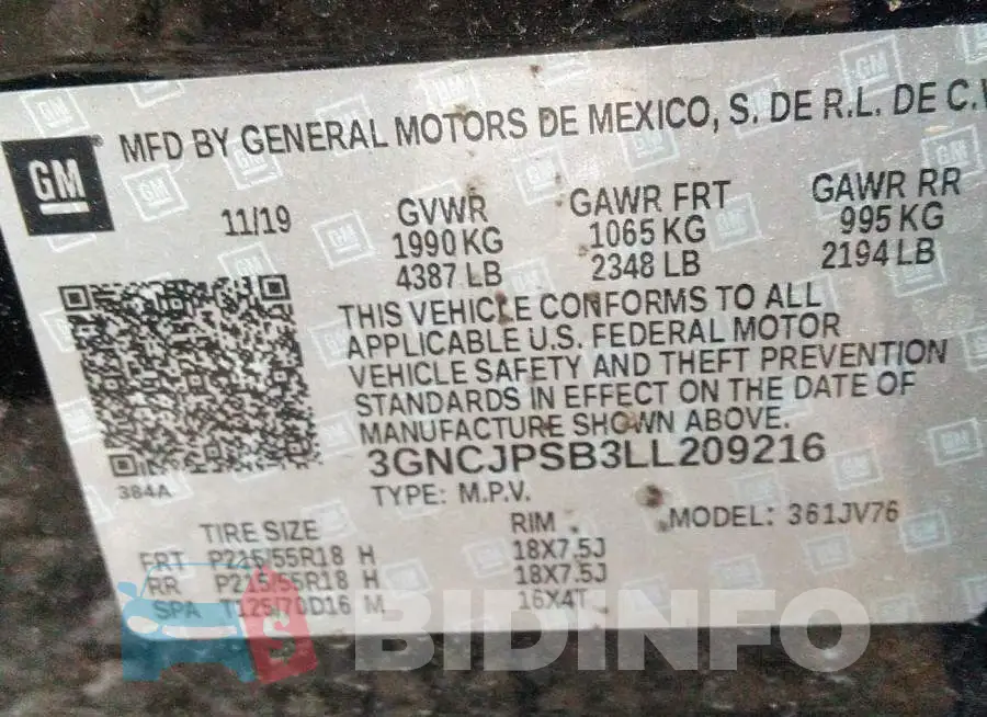 3GNCJPSB3LL209216 Photo# 9