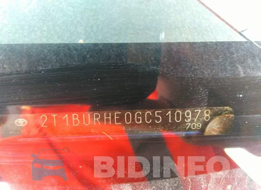 2T1BURHE0GC510978 Photo# 9