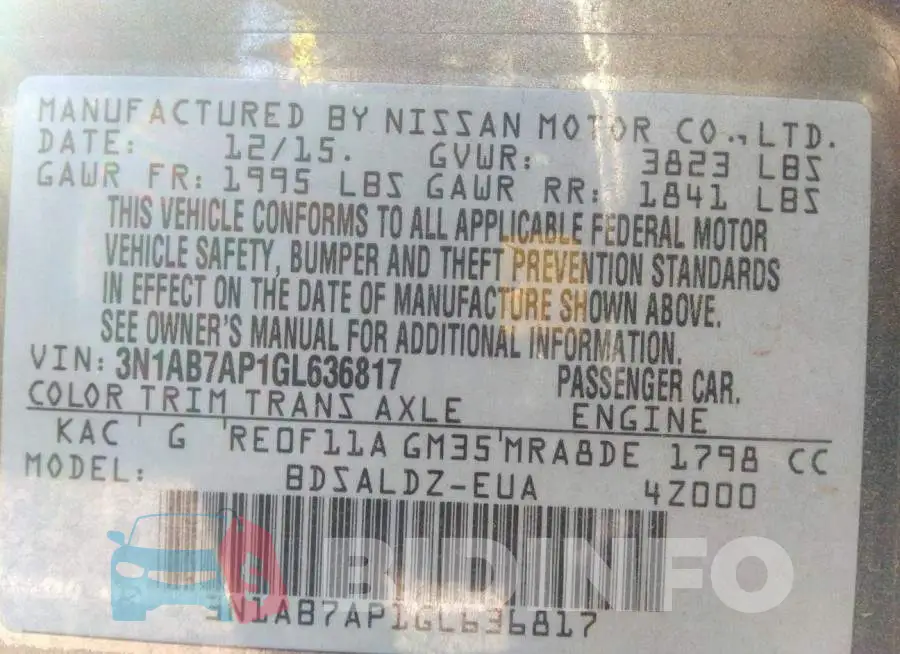 3N1AB7AP1GL636817 Photo# 9