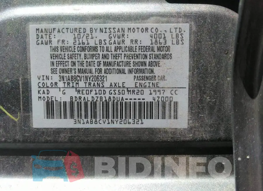3N1AB8CV1NY206321 Photo# 9