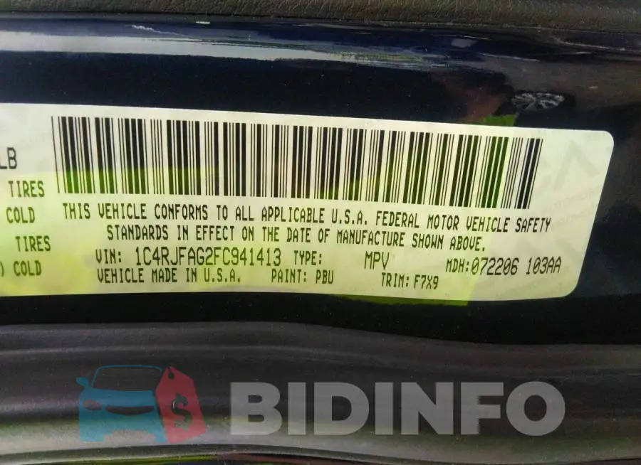 1C4RJFAG2FC941413 Photo# 9