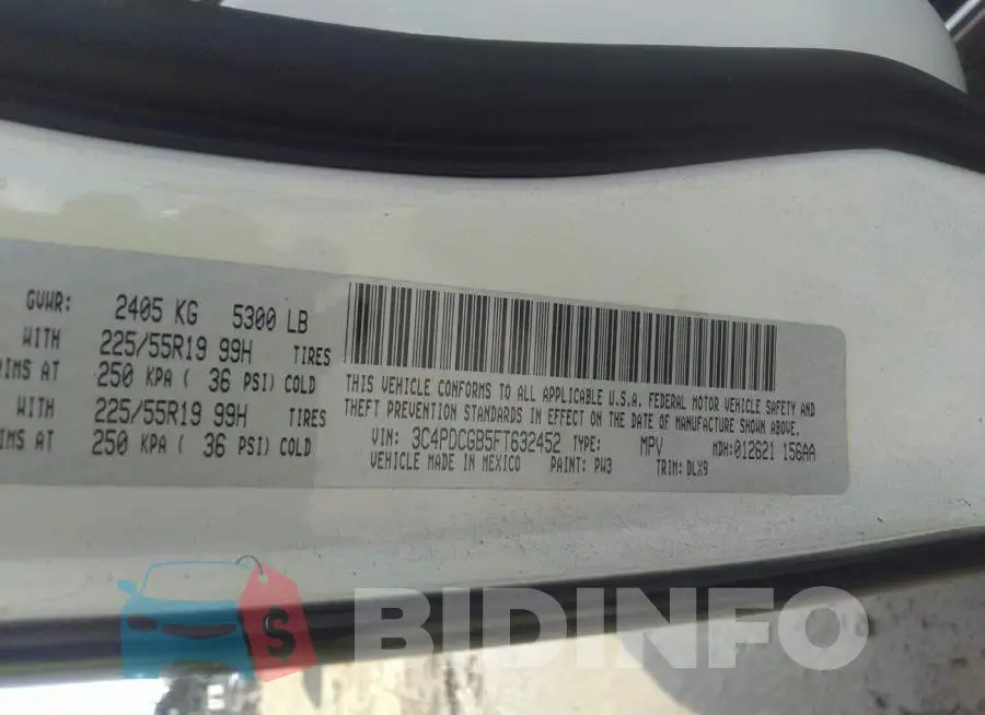 3C4PDCGB5FT632452 Photo# 9