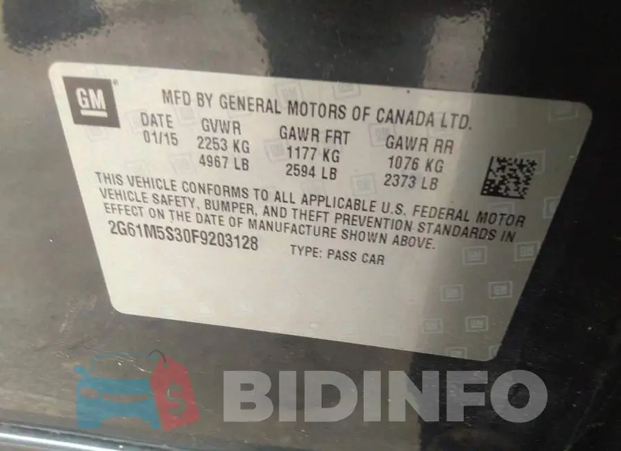 2G61M5S30F9203128 Photo# 9
