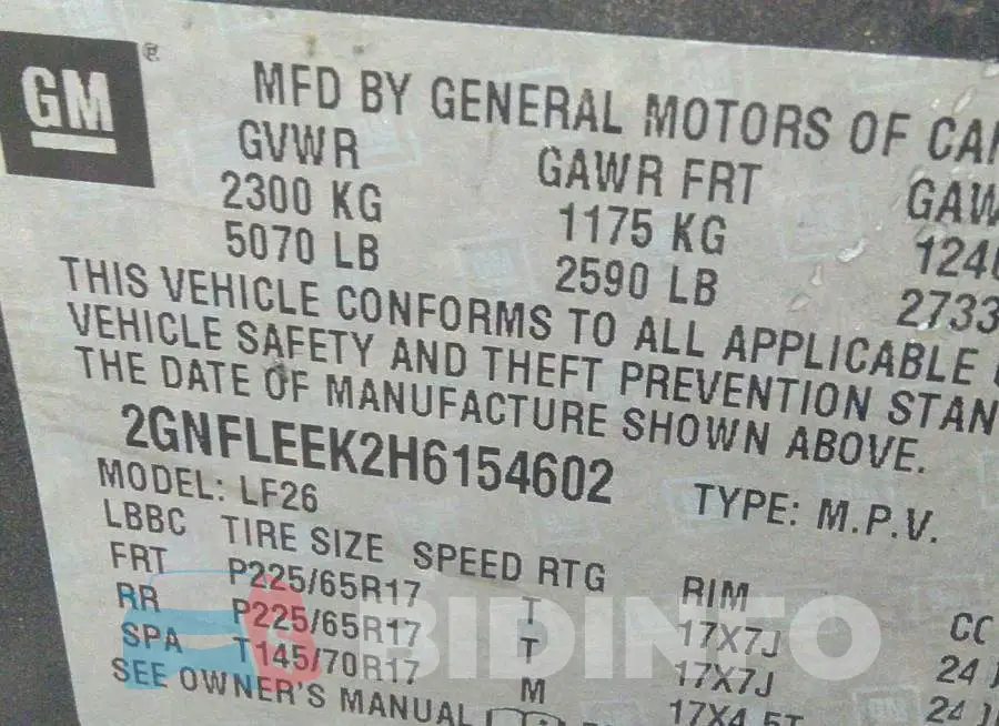 2GNFLEEK2H6154602 Photo# 9