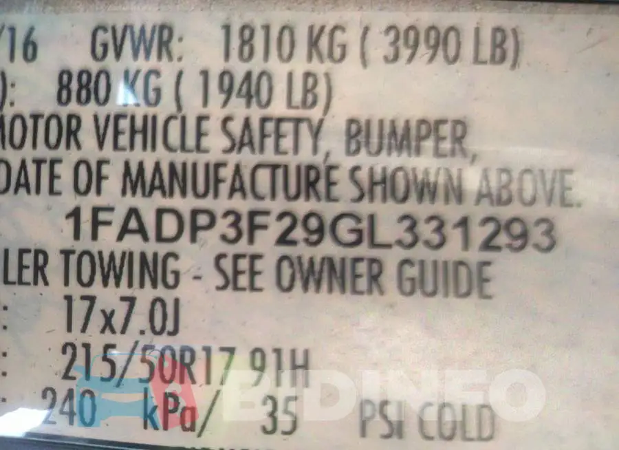 1FADP3F29GL331293 Photo# 9