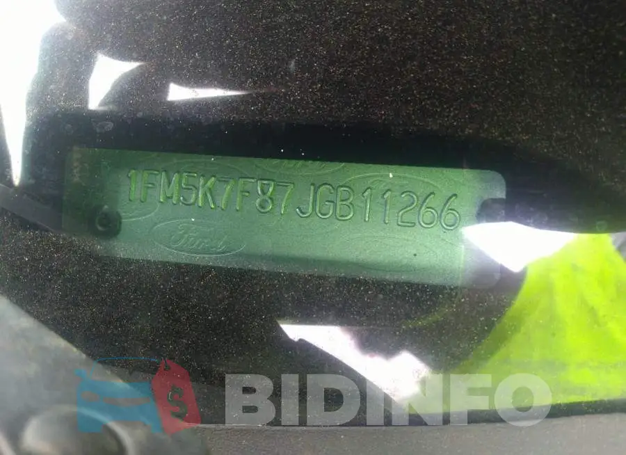 1FM5K7F87JGB11266 Photo# 9