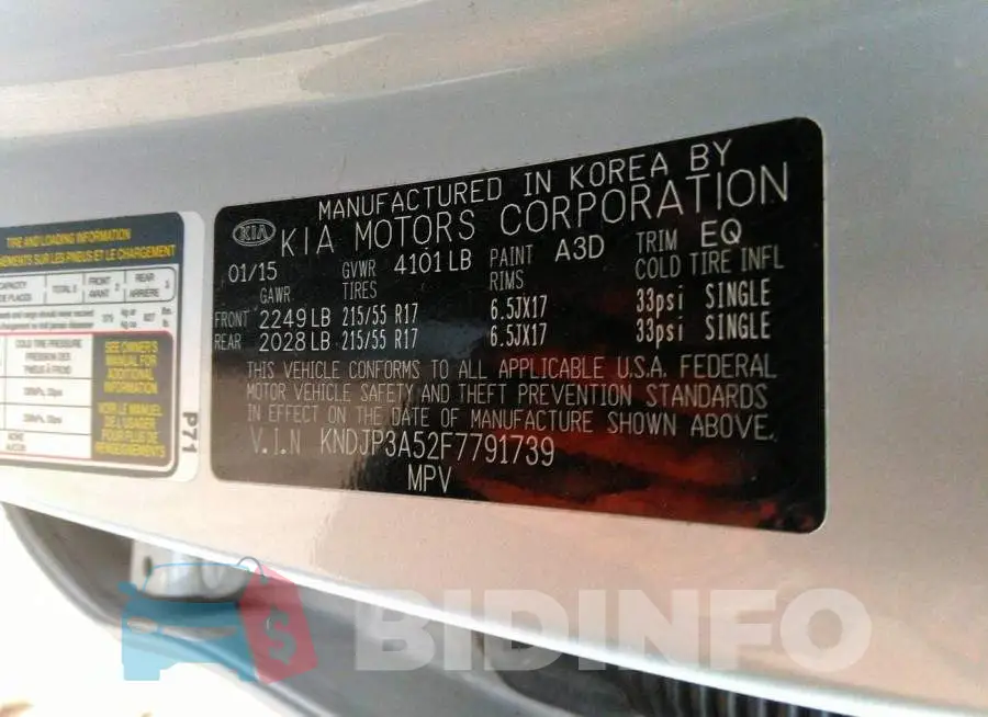 KNDJP3A52F7791739 Photo# 9