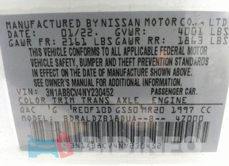 3N1AB8CV4NY230452 Photo# 9