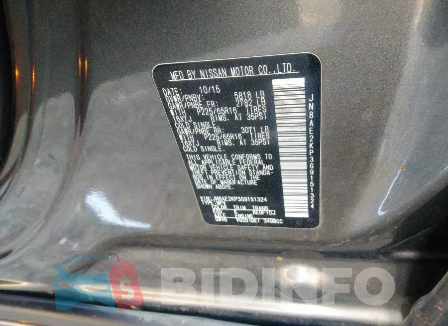 JN8AE2KP3G9151324 Photo# 9