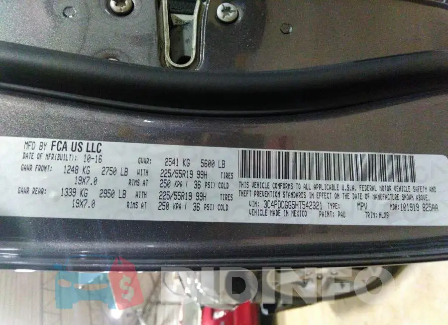 3C4PDDGG5HT542321 Photo# 9
