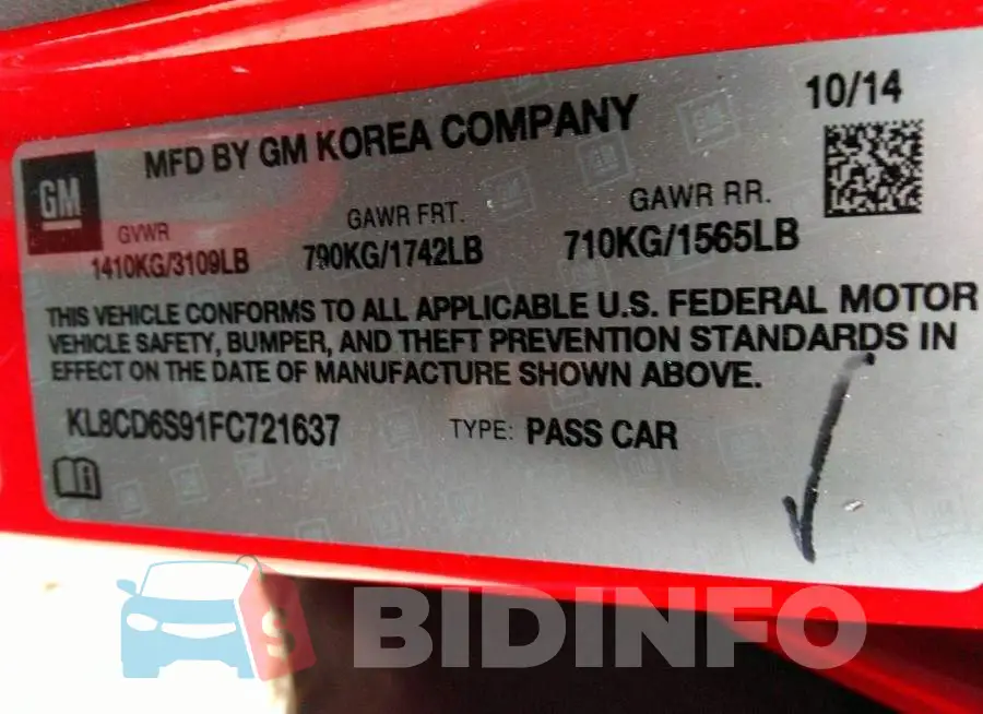 KL8CD6S91FC721637 Photo# 9