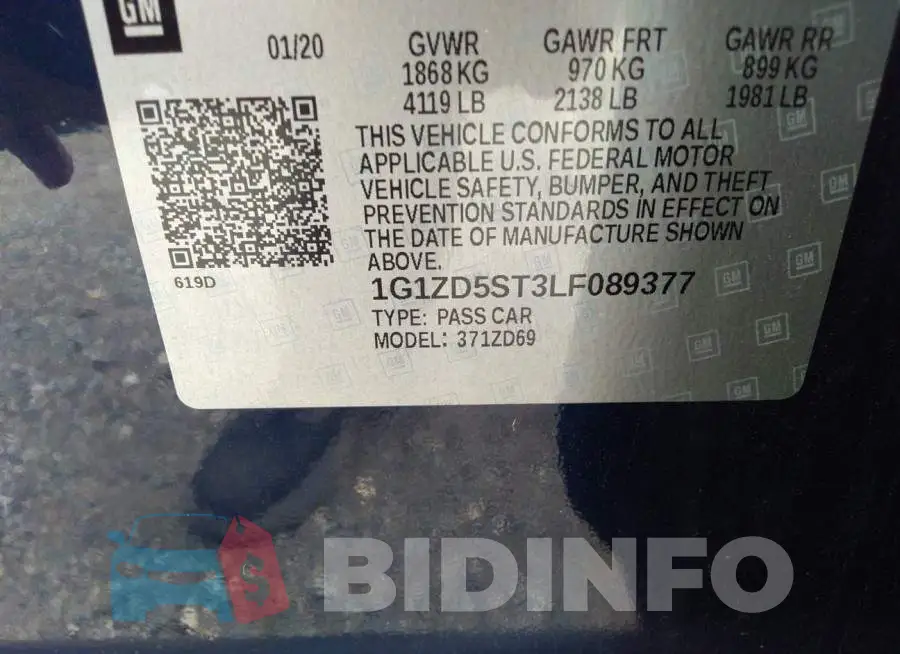 1G1ZD5ST3LF089377 Photo# 9