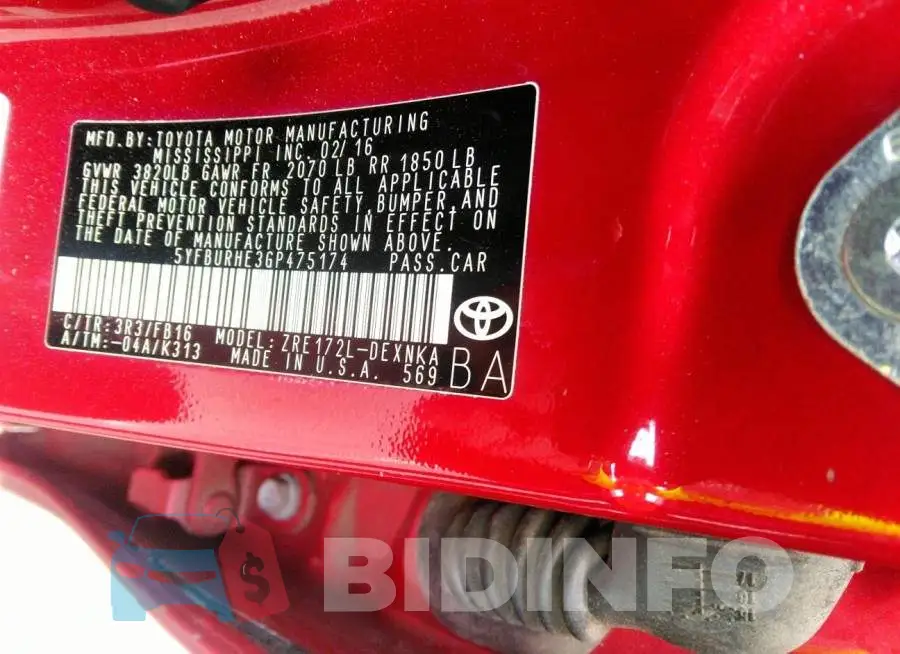 5YFBURHE3GP475174 Photo# 9