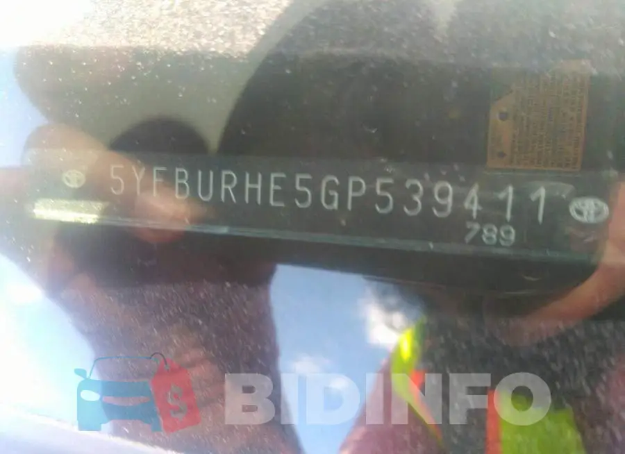 5YFBURHE5GP539411 Photo# 9
