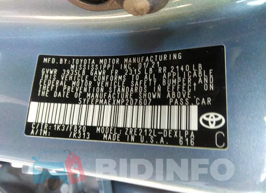 5YFEPMAEXMP207607 Photo# 9