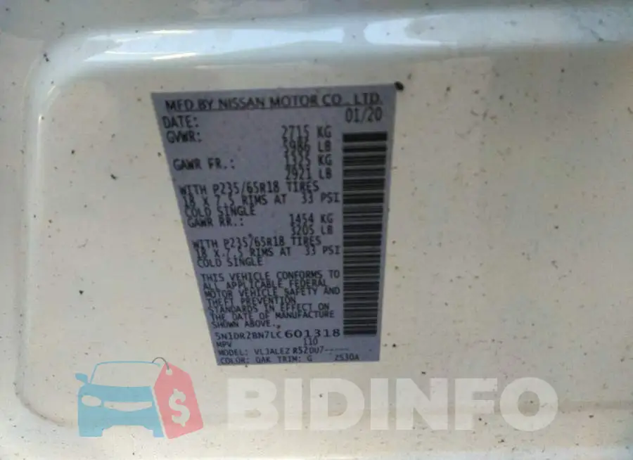5N1DR2BN7LC601318 Photo# 9