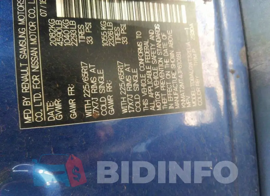 KNMAT2MT4JP610181 Photo# 9