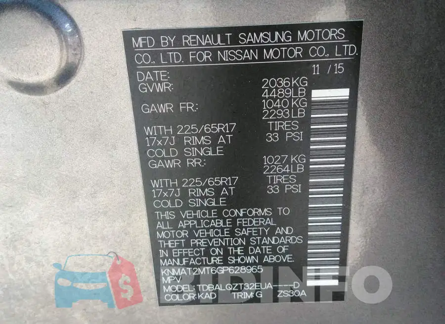 KNMAT2MT6GP628965 Photo# 9