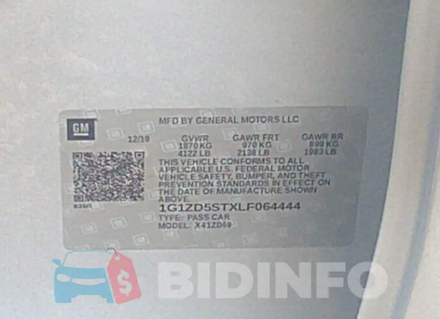 1G1ZD5STXLF064444 Photo# 9