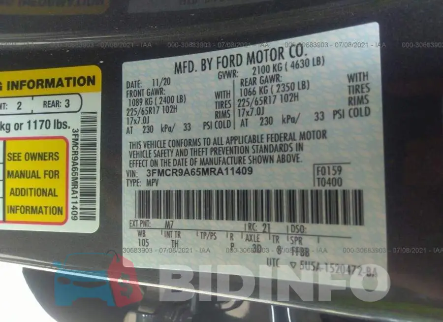 3FMCR9A65MRA11409 Photo# 9