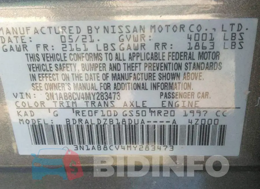 3N1AB8CV4MY283473 Photo# 9