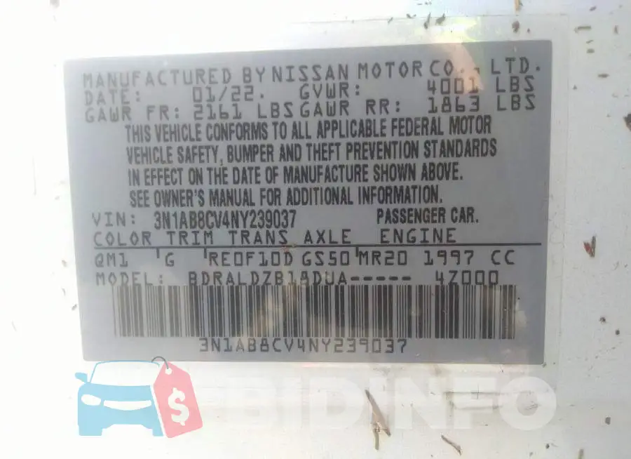 3N1AB8CV4NY239037 Photo# 9