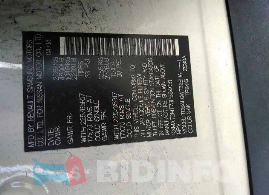 KNMAT2MT7JP584031 Photo# 9