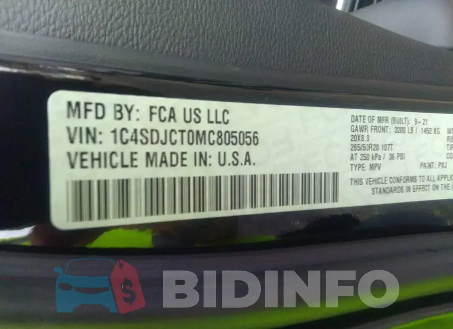 1C4SDJCT0MC805056 Photo# 9