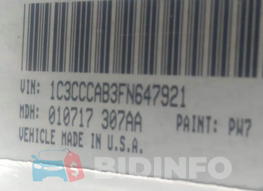 1C3CCCAB3FN647921 Photo# 8