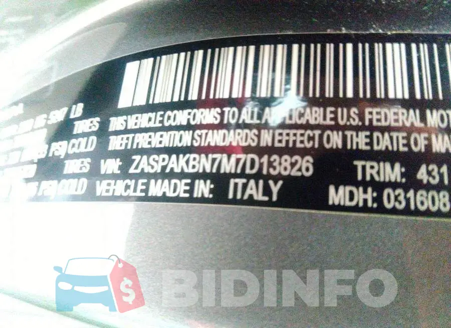 ZASPAKBN7M7D13826 Photo# 9