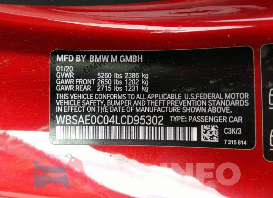 WBSAE0C04LCD95302 Photo# 9