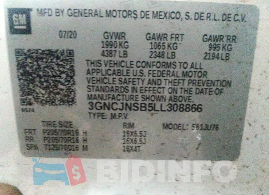 3GNCJNSB5LL308866 Photo# 9