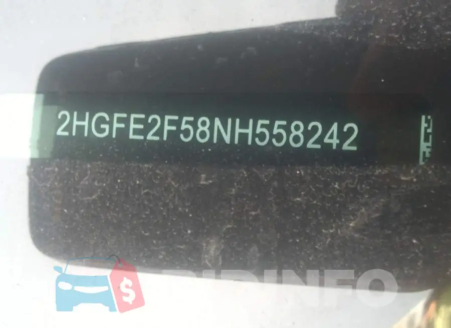 2HGFE2F58NH558242 Photo# 9