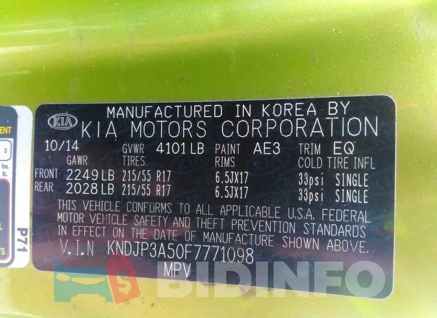 KNDJP3A50F7771098 Photo# 9