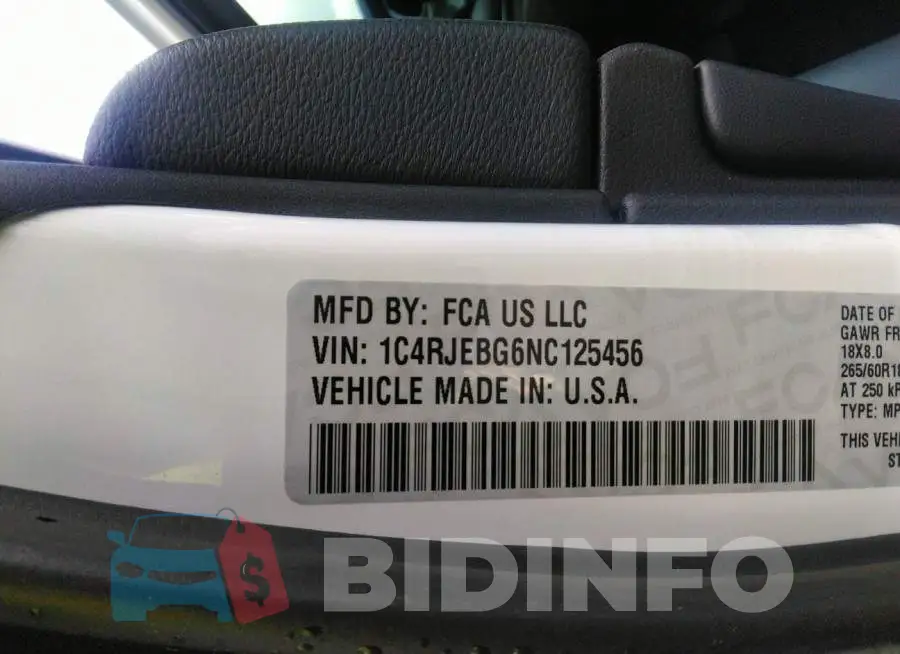 1C4RJEBG6NC125456 Photo# 9