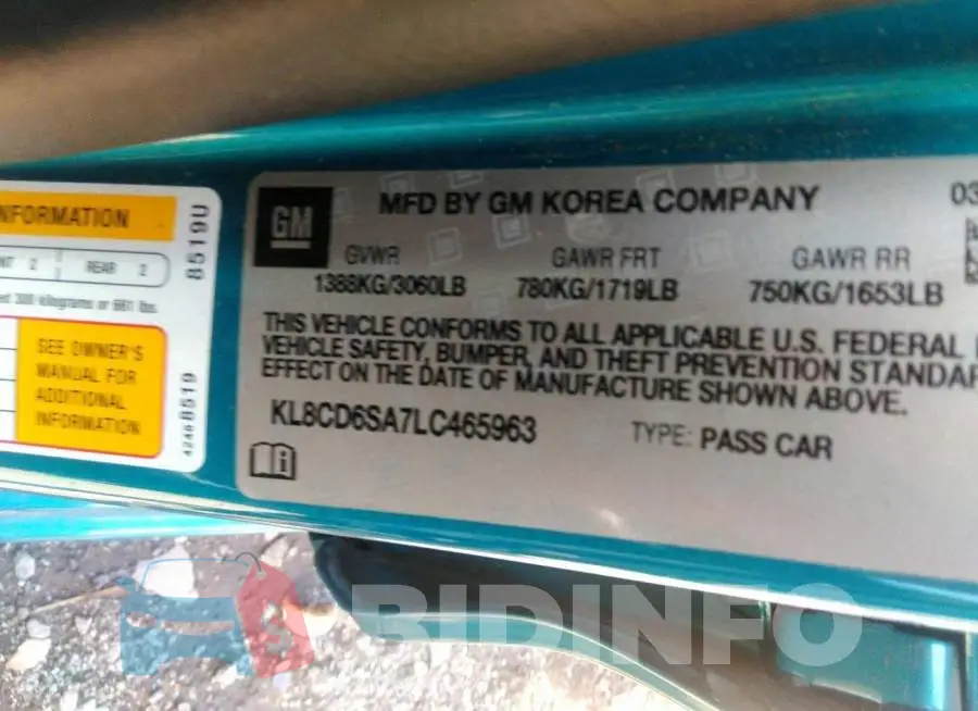 KL8CD6SA7LC465963 Photo# 9