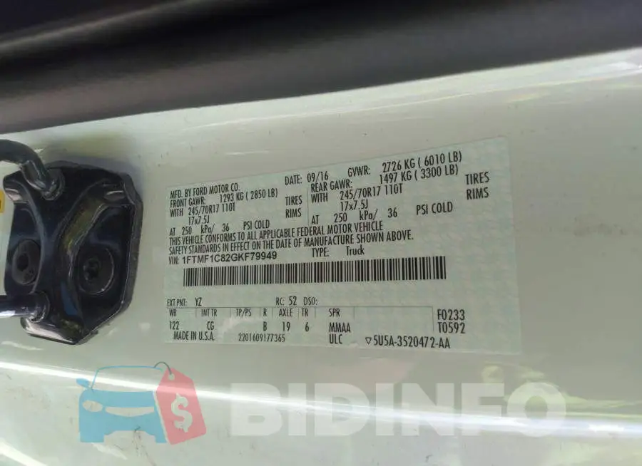 1FTMF1C82GKF79949 Photo# 9