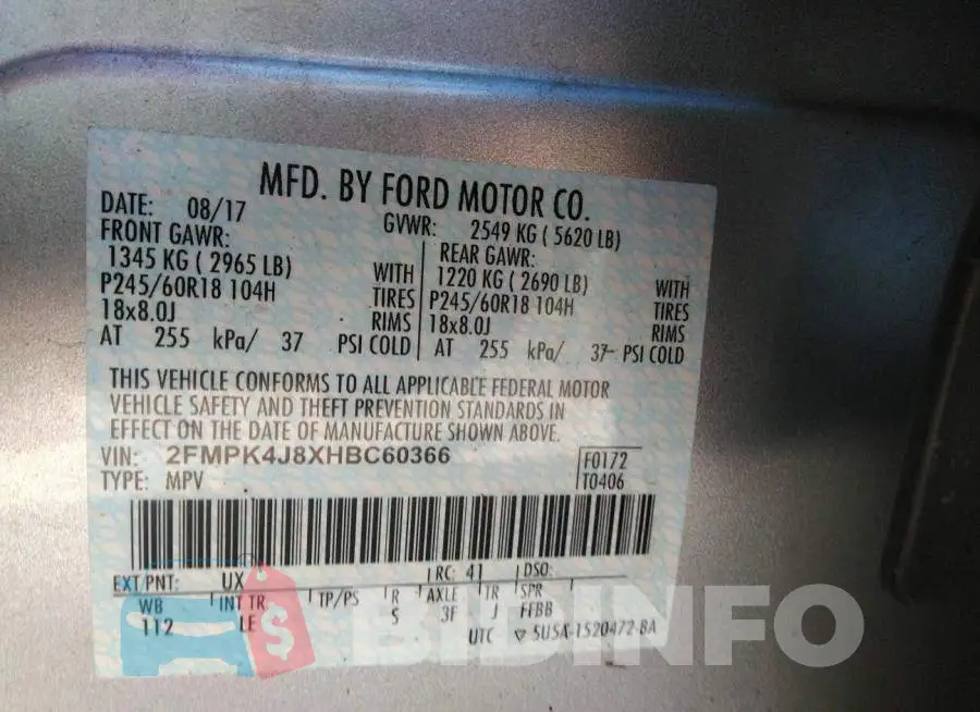 2FMPK4J8XHBC60366 Photo# 9