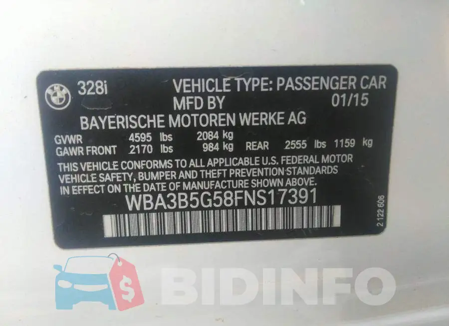 WBA3B5G58FNS17391 Photo# 9