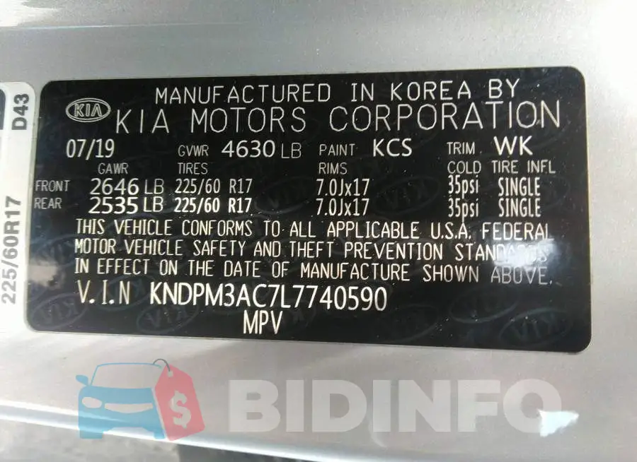 KNDPM3AC7L7740590 Photo# 9