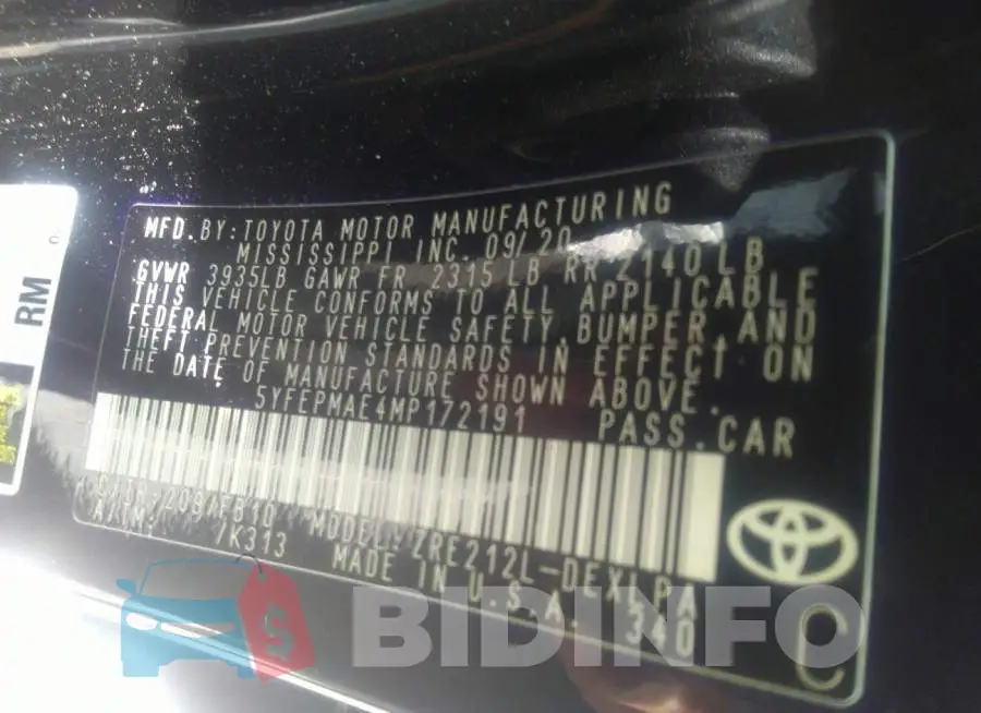 5YFEPMAE4MP172191 Photo# 9