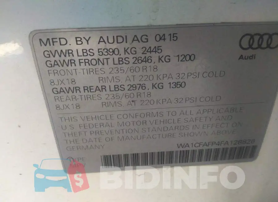 WA1CFAFP4FA128826 Photo# 9