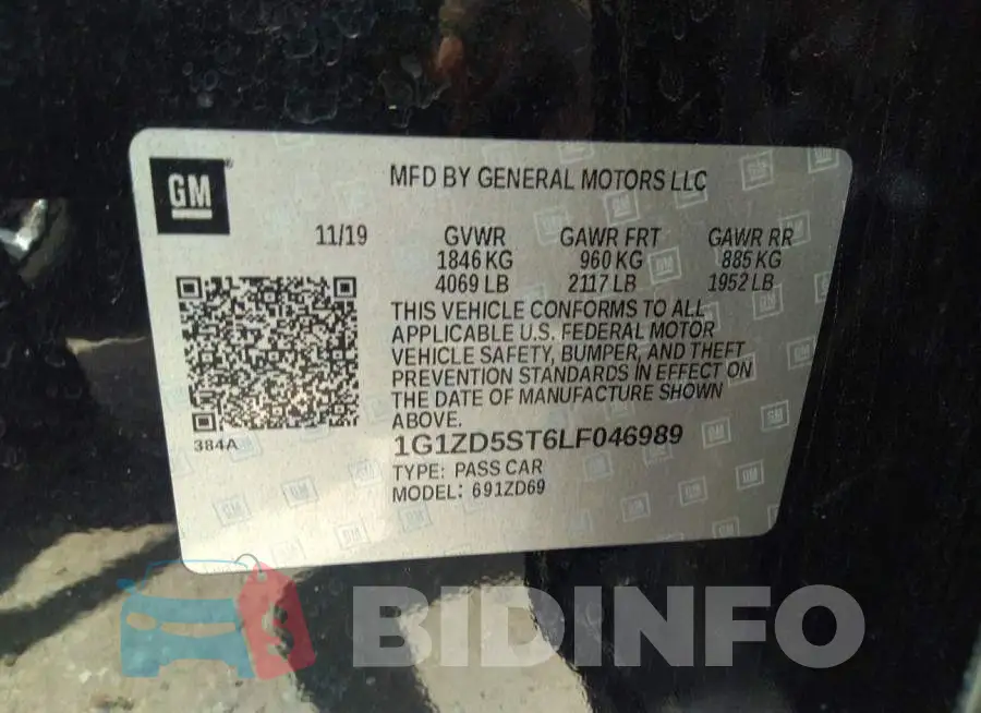 1G1ZD5ST6LF046989 Photo# 9