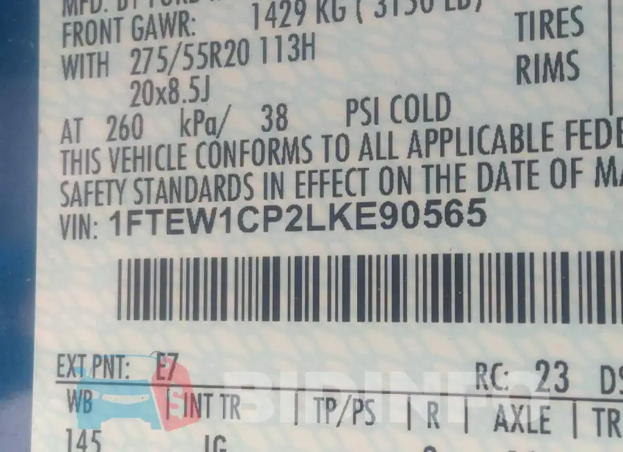 1FTEW1CP2LKE90565 Photo# 9