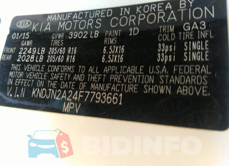 KNDJN2A24F7793661 Photo# 9