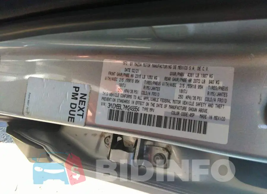 3MVDMBBL7MM248854 Photo# 9