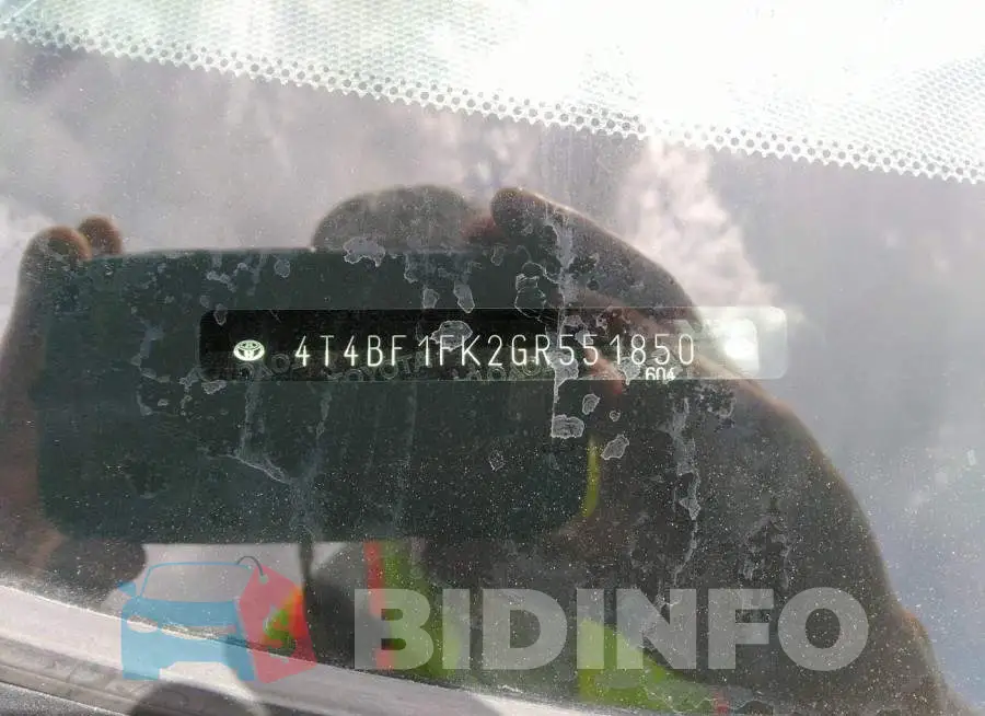 4T4BF1FK2GR551850 Photo# 9